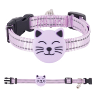 Collier de suivi GPS/GPRS intelligent anti-perte en silicone réfléchissant imperméable pour animaux de compagnie avec application IOS