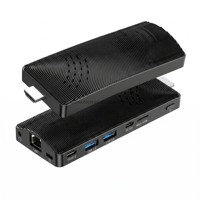 Mini PC sin Ventilador de Cuatro Núcleos Intel Gemini Lake J4105 con Windows 11 Pro, Nuevo, 128GB EMMC, RJ45 2.5G, Mini Computadora para Uso Empresarial