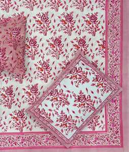 Hermosa sábana con estampado floral con tela de algodón suave y tonos vibrantes para una mejora alegre de la decoración del hogar - Product Image 1