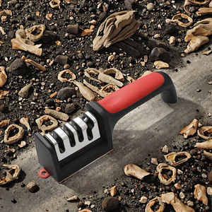 Afilador de cuchillos profesional manual de 3 etapas, portátil, multi-grano, para cocinar en casa, chefs, catering y cocinas. - Product Image 2