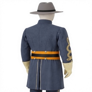 <b>Men's</b> Historical Uniform Set Frock Coat Double Breasted Woolen <b>Overcoat</b> Embroidered Style <b>Winter</b> - Product Image 2