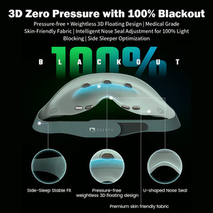 Maschera per Occhi Intelligente con App iOS/Android, Massaggiatore con Terapia Termica, Batteria da 1100mAh, Certificata CE per il Miglioramento del Sonno - Product Image 2