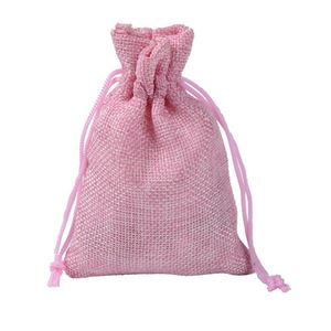 Bolsa de Regalo para Joyería, Color Original Berge, Tela Personalizada de Color, Correa de Yute Vintage, Tamaño Pequeño, Estilo Plegable, Cierre de Cremallera - Product Image 6