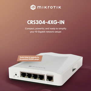 Mikrotik CRS304-4XG-IN <b>Wireless</b> Router 8-Port Dual-Band 10G <b>Ethernet</b> Modem Function WDS/WPS US Version WEP QoS - Product Image 2