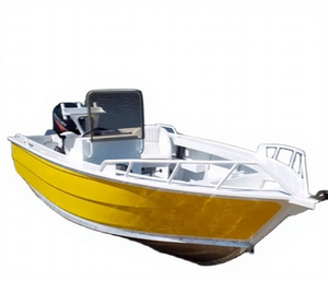 Yate Deportivo de Aluminio Gospel de 5m con Consola Lateral, Nuevo, Soldado, para Pesca, con Motor Fuera de Borda de 60-90HP, Capacidad para 6 Personas, 3 Años de Garantía - Product Image 1