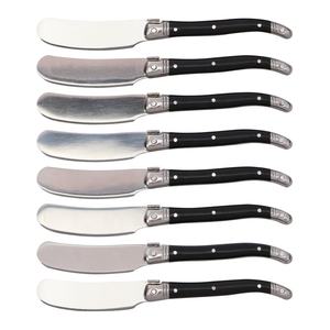 Coltello per Burro Laguiole con Manico in Plastica Nera e Lama in Acciaio Inossidabile, Ecologico, Leggero, Durevole, Lavabile Solo a Mano - Product Image 2