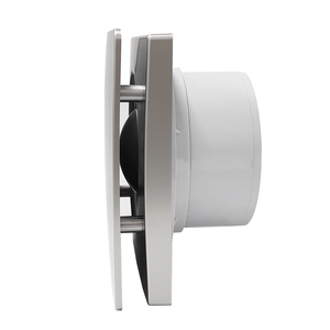 Ventilateur <span class=keywords><strong>extracteur</strong></span> <span class=keywords><strong>d</strong></span>'<span class=keywords><strong>air</strong></span> <span class=keywords><strong>silencieux</strong></span> 30 dB en ABS argenté à double panneau pour toilettes, salles de bain, chambres, hôtels et restaurants - Product Image 2