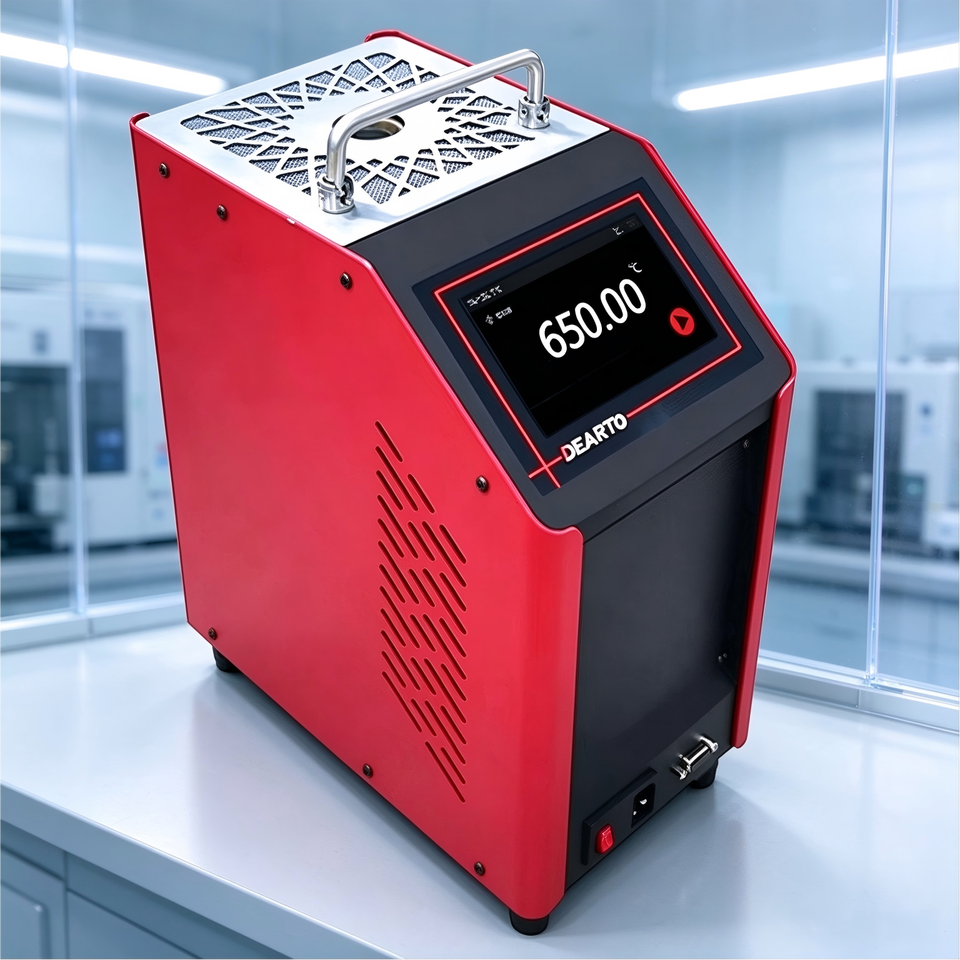 50 to 660℃ Portable High Precision Dry Block Calibrator Smart Medium ...