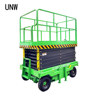 O mini elevador móvel 5.9m hidráulico exterior Scissor elevadores semi elétricos móveis da plataforma do elevador 240kg - Product Image 5