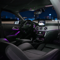 KYNCHO pour Mercedes Classe A W176, éclairage ambiant LED pour voiture, 64 couleurs, éclairage intérieur RGB 12V, lampe décorative pour voiture, éclairage intérieur automobile