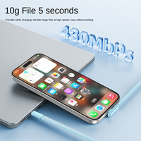 Câble de charge rapide Type-C 100W 90° 5A, 1,68 m, ultra-fin, en nylon TPE tressé, transfert de données 480 Mbps, compatible iOS et ordinateur, 3 couleurs