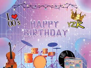 Stampa personalizzata all'ingrosso felice festa di compleanno decorazione sfondo Banner sfondo muro - Product Image 5