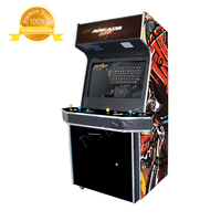 Bornes d'arcade verticales pleine taille pour 4 joueurs avec moniteur 32 pouces, plus de 10000 jeux, carte Jamma, MAME, personnalisable en anglais