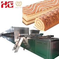 Machine industrielle automatique de fabrication de gâteaux en couches / Ligne de production à haute capacité avec laminoir et mélangeur intégrés