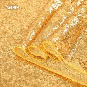 याचेन 40/48/60 इंच गोल सोने के सेइन कपड़े टेबल के लिए टेबल कपड़ा कवर - Product Image 4