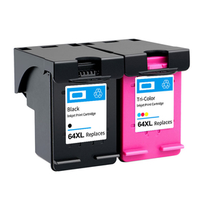 Oui-coloré 64XL BK 64XL C <span class=keywords><strong>cartouche</strong></span> <span class=keywords><strong>d</strong></span>'<span class=keywords><strong>encre</strong></span> à jet <span class=keywords><strong>d</strong></span>'<span class=keywords><strong>encre</strong></span> reconditionnée pour <span class=keywords><strong>HP</strong></span> <span class=keywords><strong>Envy</strong></span> <span class=keywords><strong>Photo</strong></span> 6220 6222 6230 <span class=keywords><strong>6232</strong></span> 6234 6252 6255 6258 7120 - Product Image 1