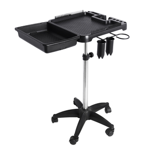 Qualité Salon Plateau Chariot Beauté Extension De Cheveux Meubles 5 Roues Chariot Nouveau ABS En Plastique Barber Cheveux Coloriste Utiliser Spa Atelier - Product Image 4