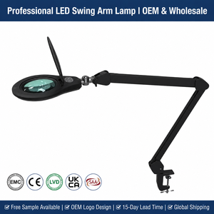<span class=keywords><strong>Lampe</strong></span> Loupe LED Professionnelle avec Pince, Bras Orientable Réglable, Lumière de Travail <span class=keywords><strong>à</strong></span> Intensité Variable pour Soudure, Réparation, Artisanat, Couture, Lecture - Product Image 1