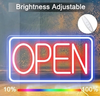 Panneau ouvert LED coloré personnalisé Neon Light Flex Signage IP65 Acrylique Caractère lumineux pour l'extérieur