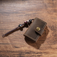 Carnet de voyage TN édition mini pour voyageur, en cuir véritable, fait main, durable, léger, breloque décorative