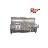 Four à poulet rôti rotatif automatique à charbon de bois professionnel à six rangées | machine à griller le poulet à vendre