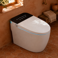 WC intelligent monobloc à chasse automatique avec bidet intégré et télécommande