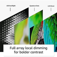 Televisor inteligente QLED 4K sin marco con retroiluminación LED