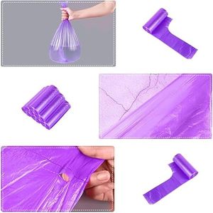 Huamaohengchun Paquete de 200 Bolsas de Basura de 4 Galones, Bolsas de Basura Pequeñas y Coloridas con Asa para el Hogar, Oficina y Baño - Product Image 6