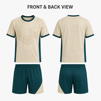 Ensemble de maillot et short de football personnalisés pour jeunes, col rond, uniforme de sublimation pour l'entraînement de football junior et les compétitions de club