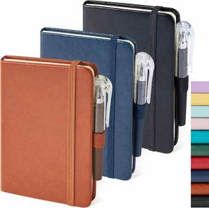 Libreta/Agenda Personalizada al por Mayor, con Tapa Dura de Cuero Ecológico Natural, Formato A5, con Logotipo Personalizado - Product Image 1