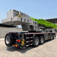 Grue mobile sur camion d'occasion de 80 tonnes avec flèche télescopique de 50 m pour la construction de ponts, l'installation industrielle et les levages lourds