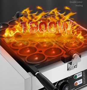 110V 220V thương mại Nụ cười khuôn mặt trứng <span class=keywords><strong>Waffle</strong></span> máy điện 12 pcs Pancake bong bóng <span class=keywords><strong>Waffle</strong></span> Máy làm - Product Image 5