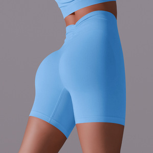 Nuovo arrivo pantaloncini <span class=keywords><strong>da</strong></span> ginnastica estivi senza cuciture per donne a vita alta <span class=keywords><strong>da</strong></span> allenamento a compressione collant <span class=keywords><strong>corti</strong></span> <span class=keywords><strong>da</strong></span> palestra fornitore di abbigliamento <span class=keywords><strong>da</strong></span> palestra - Product Image 5