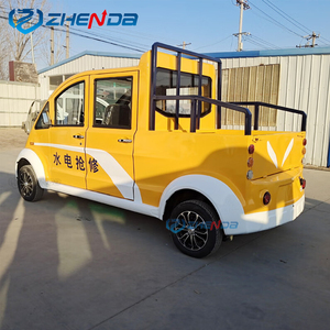 Vehículo Eléctrico Cerrado de 4 Puertas, Color Amarillo Brillante y Blanco, con Motor de CA de 4KW, Velocidad Máxima de 30km/h, 2-5 Asientos - Product Image 5