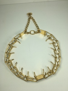 ปลอกคอฝึกสุนัขทำจากสเตนเลสแบบปรับได้เรียบง่ายทนทาน - Product Image 4