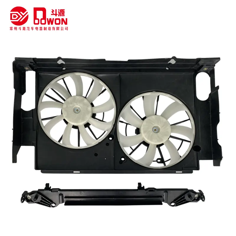 Ventilador de refrigeração para carro, conjunto de ventilador com 12V, ventilador com certificação ISO, adequado para RAV4 2.5 L4 13-18 Oem 167110V240 para dupla