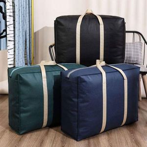 Ensemble de sacs de rangement pliables écologiques en tissu non tissé avec capacités de 36L, 58L, 85L et 107L pour les voyages et le déménagement - Product Image 1