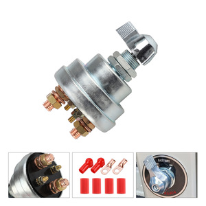 Car Battery Kill <b>Switch</b> <b>12V</b> 200A Nickel Plated Copper Engine Cut Off For Automotive Use - Product Image 2
