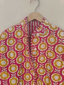 Veste matelassée florale pour femmes, veste en coton Kantha faite à la main, imprimé en blocs, style bohème, manteau d'hiver vintage, veste en coton matelassée - Product Image 2