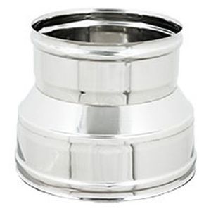 Manguito de reducción FF de estilo moderno para conductos de acero inoxidable F 130mm X F 100mm, accesorios que incluyen tubo de chimenea de madera para estufa - Product Image 1