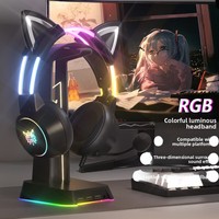Casque de jeu filaire ONIKUMA X15 Pro avec haut-parleur de 50 mm, éclairage RGB, micro à double tête avec suppression du bruit, 3,5 mm pour PS5, PC, Xbox, Switch