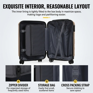 <span class=keywords><strong>Maleta</strong></span> Multifuncional en Stock con Ruedas Universales, Candado de Combinación, Logotipo Impreso, Bolsa de Viaje Resistente para Estudiantes, Hombres y Mujeres - Product Image 2