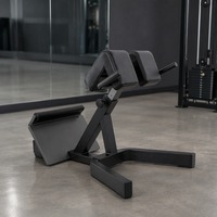 Chaise romaine commerciale pour la musculation, banc d'hyperextension pour la gym, banc d'extension dorsale avec barre de poignée réglable