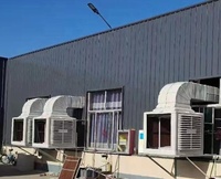 Système de refroidissement à effet de serre refroidisseur d'air à eau climatiseur par évaporation industriel haut prix compétitif machine d'usine