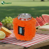 Support de canette de bière en néoprène thermique doux et personnalisable Sparty Furry pour utilisation en extérieur