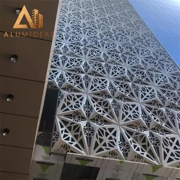 Paneles de fachada para exteriores con reducción de carga de patrón especial de suministro profesional de Alumideas de estilo asiático