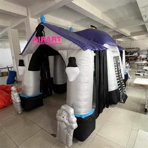 Tente fantôme gonflable pour accessoires de grande taille d'Halloween, décorations gonflables de tente de tunnel de monstre de chauve-souris - Product Image 1