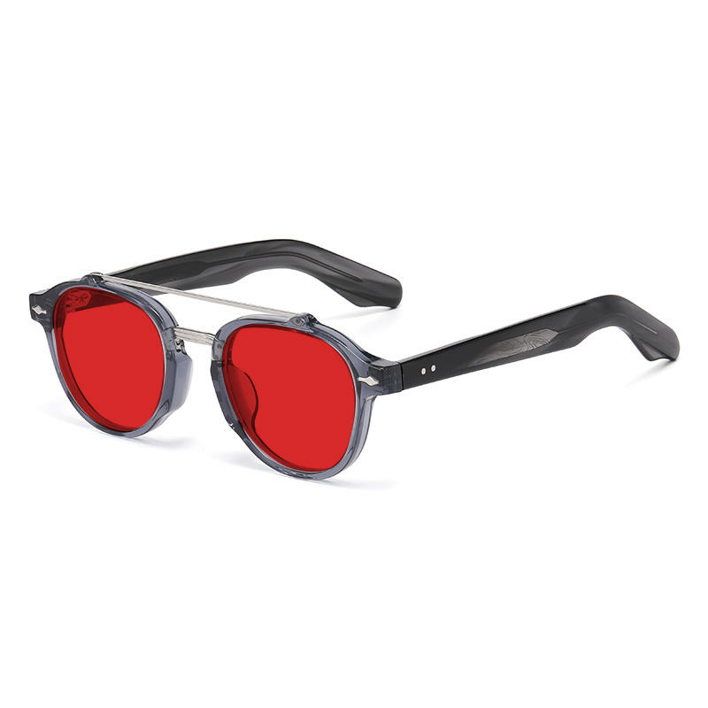 สีเทาเงิน/แดง