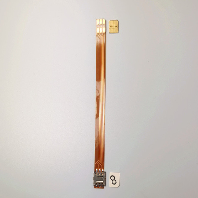 Micro Sim Card Extension Cord Positive/Negative Directions External Nano/Small/Mini/Large Card Slot FPC Card Opener Gold Plated
