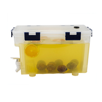Bouilloire en plastique écologique portable de grande capacité avec couvercle hermétique pour la cuisine, les fêtes, le réfrigérateur - Contenant pour boissons froides